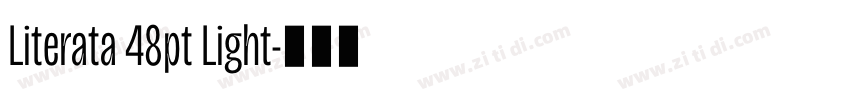 Literata 48pt Light字体转换